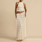 Backless Ruched Beach Set – Halter Top & Long Skirt Two-Piece Outfit