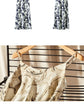 Elegant Print Midi Dress – Slim Fit Sundress for Casual Autumn Looks