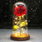 Galaxy Rose with Fairy Lights in Dome – Perfect Gift