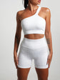 Seamless High-Waist Yoga Set – Workout Leggings & Crop Top for Women