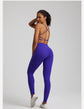 Buttery Soft Gym Set – Leggings & Backless Sports Bra Matching Outfit