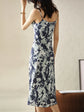 Elegant Print Midi Dress – Slim Fit Sundress for Casual Autumn Looks