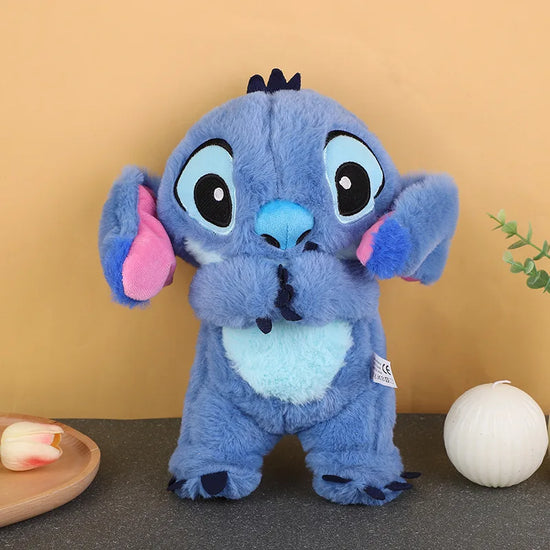 Stitch Soothing Plush Toy – Breathing Light Doll with Music & Air Bag | Baby Sleep Companion