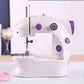 Compact Sewing Machine 202 – With Built-in Light, Cutter & Pedal | Ideal for Beginners