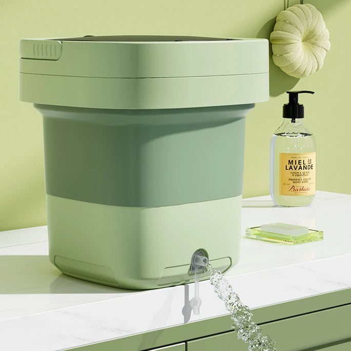 Mini Folding Washing Machine – 8L Capacity, Automatic Modes & Travel-Friendly Design