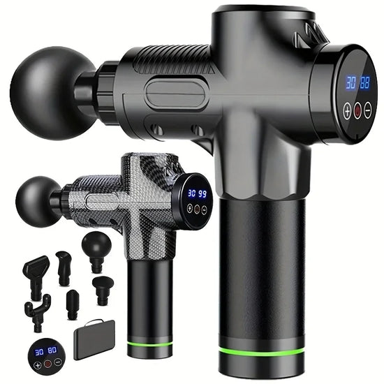 Deep Muscle Percussion Massage Gun – 30-Speed Electric Massager for Body, Neck, Back & Legs