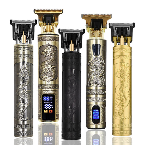 T9 Vintage Electric Hair Trimmer for Men – Rechargeable & Stylish