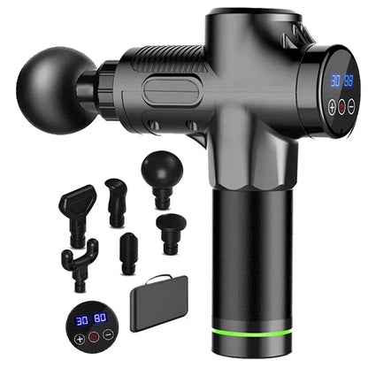 Deep Muscle Percussion Massage Gun – 30-Speed Electric Massager for Body, Neck, Back & Legs