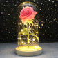 Galaxy Rose with Fairy Lights in Dome – Perfect Gift