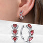 Elegant Blue Zirconia Hoop Earrings for Women