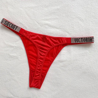 Sexy Low-Waist Thong for Women – Breathable Shiny Lingerie Panty with All-Day Comfort