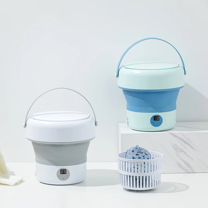 Mini Folding Washing Machine – 8L Capacity, Automatic Modes & Travel-Friendly Design