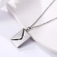 Envelope Pendant Necklace – “Love You” Message Gift for Her