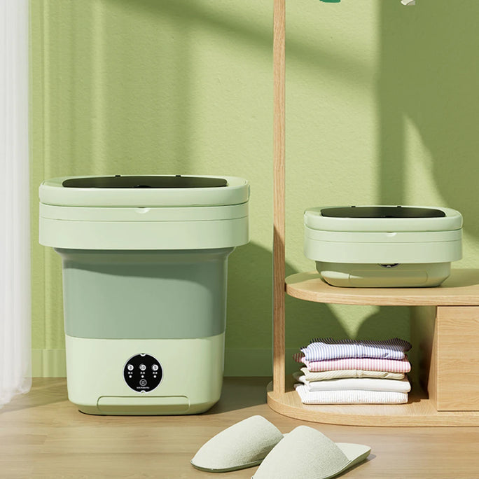Mini Folding Washing Machine – 8L Capacity, Automatic Modes & Travel-Friendly Design