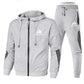 Adidas Men’s Sports Zipper Hoodie & Casual Sweatpants Set