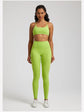 Buttery Soft Gym Set – Leggings & Backless Sports Bra Matching Outfit