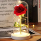 Galaxy Rose with Fairy Lights in Dome – Perfect Gift