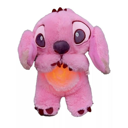 Stitch Soothing Plush Toy – Breathing Light Doll with Music & Air Bag | Baby Sleep Companion